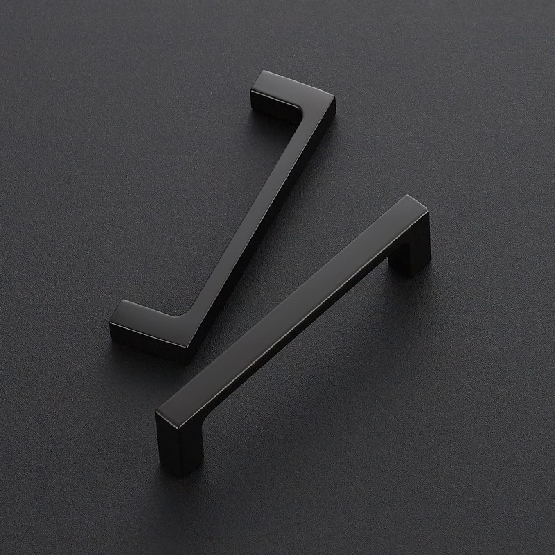 Ravinte 15 Pack 4 inch Hole Centers Matte Black Cabinet