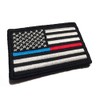 2x3" Thin Red and Blue Line Hook/Loop Patch United States