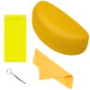BVYA Large Hard Sunglasses Case with Pouch & Microfiber cloth