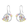 Shusukue Unisex S925 Sterling Silver Earrings Women's Earrings Men's Earrings