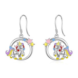 Shusukue Unisex S925 Sterling Silver Earrings Women's Earrings Men's Earrings Gifts for Women/Men Gothic Style Earrings Cute Style Earrings Earrings Earrings, Sterling Silver