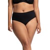 Ulla Popken Damen Slips, 5er-pack Taillenslip, Schwarz, 58-60 EU