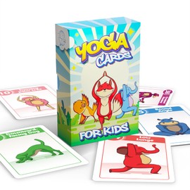 Yoga Pose and Breathing Exercise Cards for Kids - Promote Mindfulness, Meditation, and Self Care for Children - Fun Preschool Game with Easy to Read Steps - Teach Kids Mindfulness Tools Through Yoga