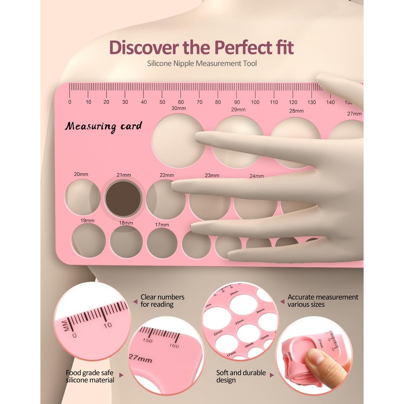 Flange Inserts 13/15/17/19/21 mm and Nipple Ruler