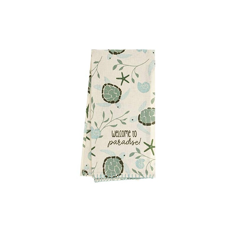 Karma Turtle Tea Towel - 100% Cotton Hand Towels for