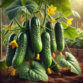 Cucumber Nezhyn Seeds – Open-Pollinated | 45–55 Days to Harvest | Crisp, High-Yielding Variety for Gardens & Containers