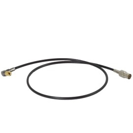 BJC Mini SDI Cable Made with Belden 1855A (2 Foot, Female BNC to Right-Angle DIN 1.0/2.3, Black)