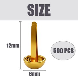 500 PCS Split Pin Split Pins Craft Metal Paper Fasteners Mini Brads Gold Pins Gold Round Head Brads Split Pins for Paper Craft DIY Stamping Scrapbook Office Household Supplies(Gold)