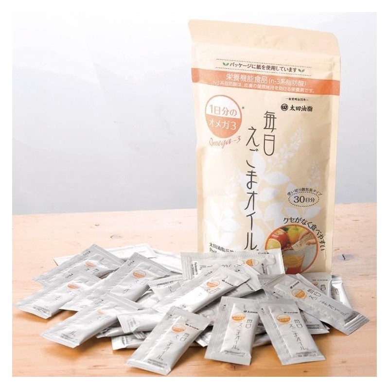 太田油脂 えごま油 毎日えごまオイル 3g×30袋入 [2個セット]