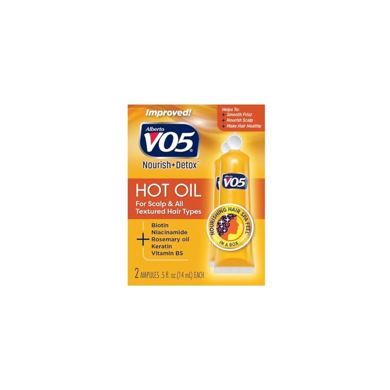 Alberto Vo5 Hot Oil Intense Conditioning Treatment, 0.5 Ounce, 2-count