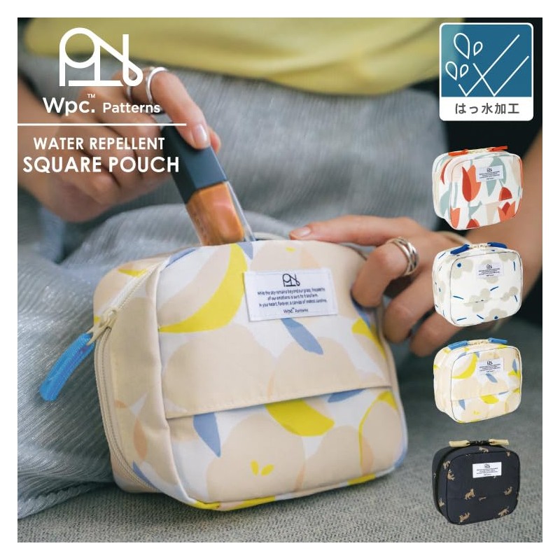 【2025】Wpc. Patterns Waterproof Square Pouch, Merry Flower Off W140-372-204