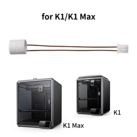 FYSETC K1 Max Replacment Hot End Part - 3D Printer Accessories: Ceramic Heaing 24V 60W Cable Length 2.3 inch High Temperature Up to 572℉/300℃ Compatible with K1 K1 Max Extruder Heater Block