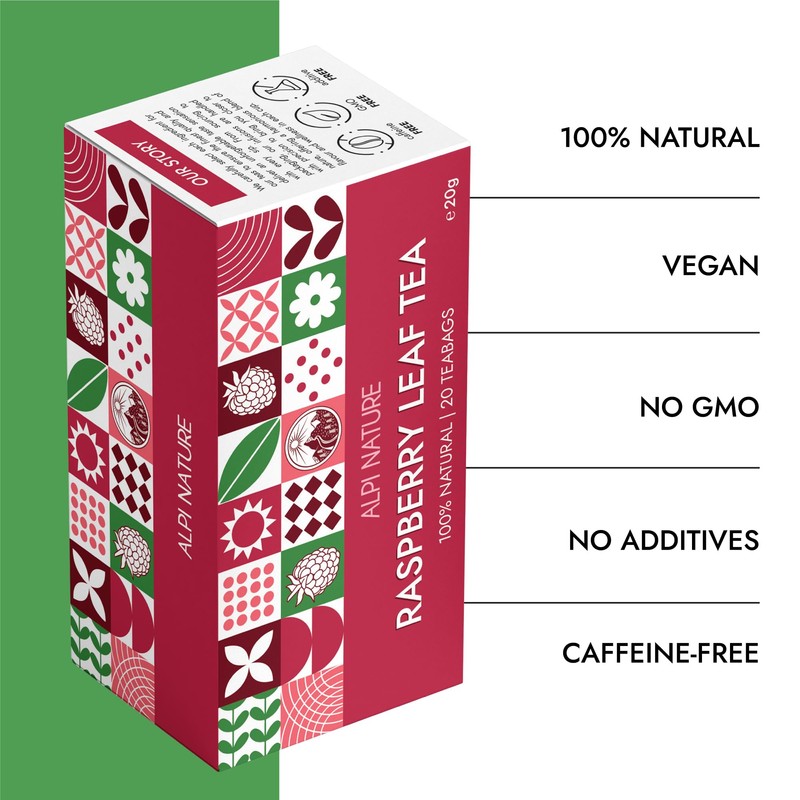 Raspberry Leaf Tea by Alpi Nature, 120 Raspberry Leaf Tea