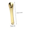 Ipetboom Makeup Spatula Set 4pcs Zinc Alloy Scoops Mini Spoons
