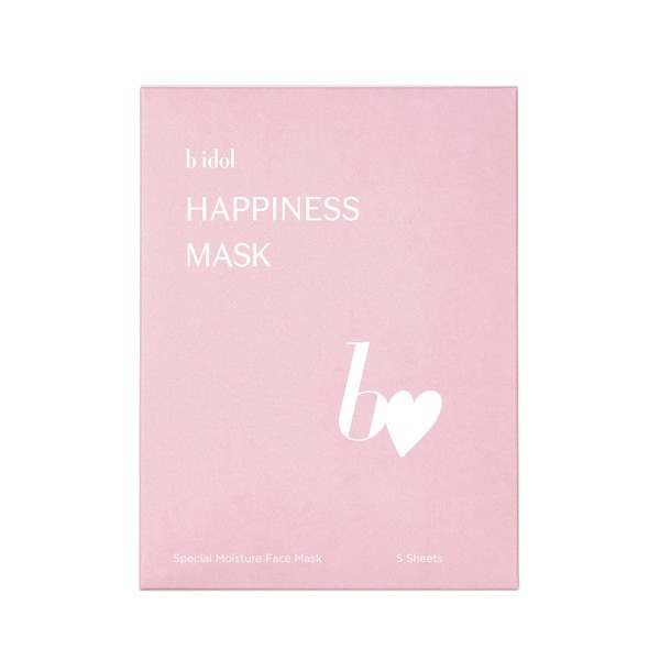 b idol Happiness Mask, R, 5-piece Set, Face Mask, Luxury