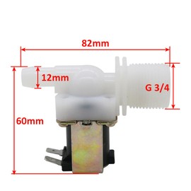 N/C Solenoid Valve, G 3/4 Water Valve, Electromagnetic Valve, Electric Water Flow Switch (Inlet Valve, AC 220V)
