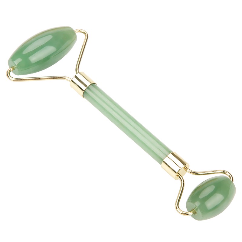 Natural Double Head Green Aventurine Jade Stone Roller & Scrapping