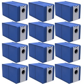 12 Pack Replacement Dust Bags Compatible With bObsweep UltraVision Self-emptying Robot Vacuum Cleaner,Disposable Dust Bag