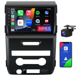 Car Radio Stereo [2G+32G ] for Ford F150 F-150 2009 2010 2011 2012, 9 inch Touch Screen Android 13 Head Unit with CarPlay/Android Auto SWC GPS WiFi Backup Camera