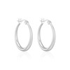 Philip Jones Silver Plated 20mm Hoop Earrings