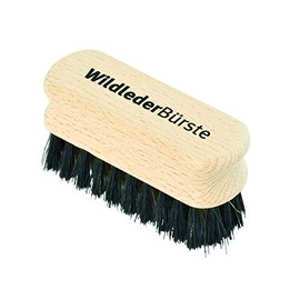 Redecker Brass Wire and Natural Pig Bristle Suede Brush with Untreated Beechwood Handle, 3-1/2-Inches