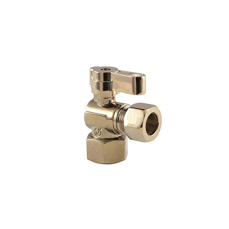 Kingston Brass KF4440PB 1/2" FIP X 1/2" OD Comp Angle