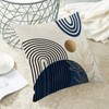 GIOPAMGO Boho Pillow Covers 18x18 Set of 2, Blue Gold