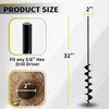 SORANGEUN 2”x32“ Auger Drill Bit for Planting, Heavy-Duty Planting Auger