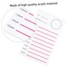 Ipetboom 4pcs Acrylic Lash Display Plate Portable Eyelash Holder for