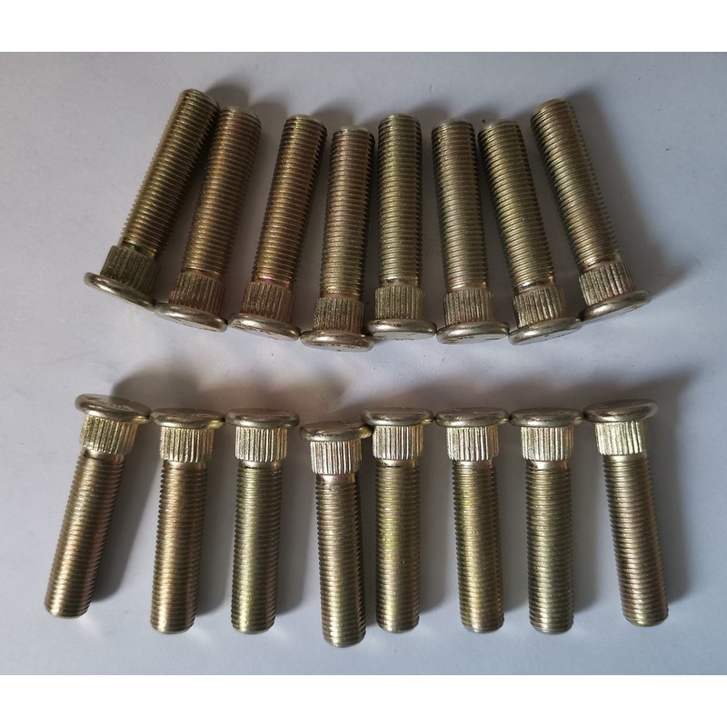 (Set of 16pcs) (3/8-24 * 1.75") Front Wheel Studs Bolts