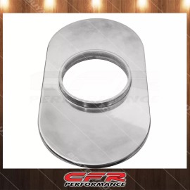 Cobra-Tek Fits Aluminum 15" Oval Air Cleaner Base Smooth Polished  5 1/8"