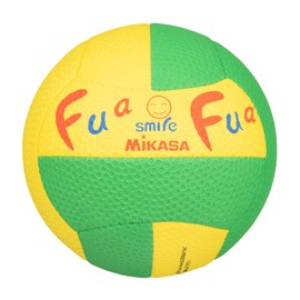 MIKASA Fuahoa Smile Dodge Ball No. 2 (For Toddlers) 5.3 oz (150 g) Yellow/Green FFD2-YG