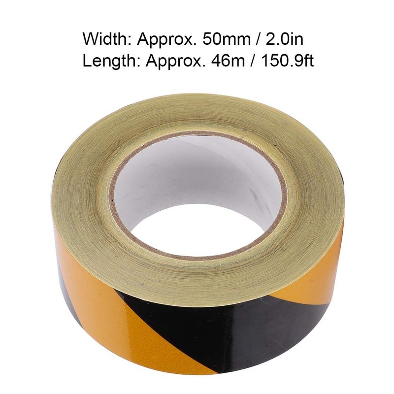 Garosa Cinta Reflectante Negra Amarilla 2 Pulgadas x 150 pies