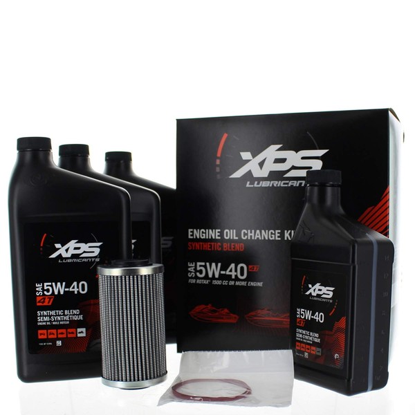 Sea-Doo New OEM, XPS 4T 5W-40 Synthetic Blend Oil Change Kit, 295501157 779251