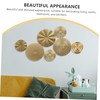 OSALADI 1set Metal Circle Wall Art Modern Decorative Sculpture for