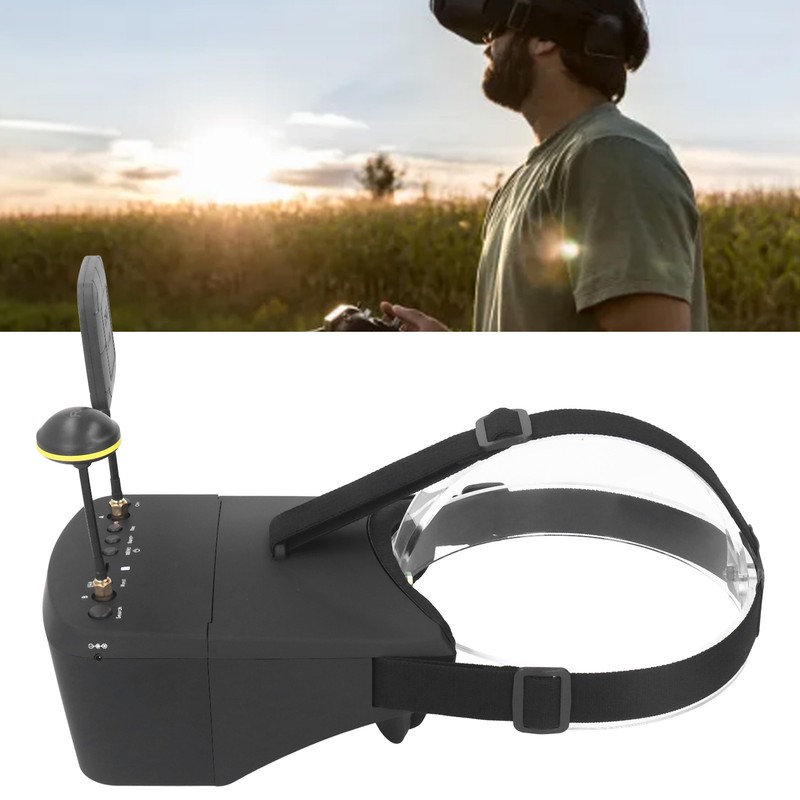 EV800D FPV Goggles with DVR 40CH 5 Inch 800x480 Resolution