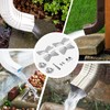 Lipshome 2-Piece Set of 4 Gutter Extension Hinge, Includes Water