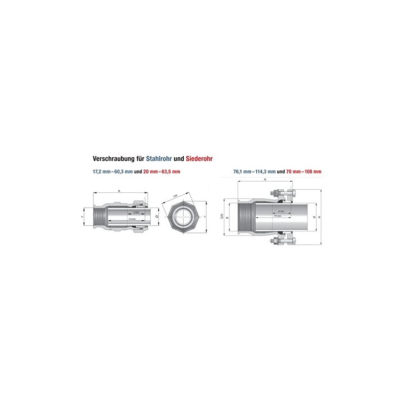 Gebo 01.150.01.04445 Malleable Cast Iron Pipe Clamp Connector 1 1/4