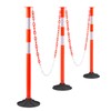 VEVOR 3 Pack Traffic Delineator Posts, 34 in Traffic Safety