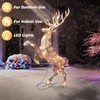 48" Lighted Elk, 90 UL Listed Warm White LED Lights