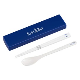 OSK CT-27 East Boy Lunch Box with Quote Lid Combo (Chopsticks, 7.1 inches (18 cm), Spoon / Sliding, No Crunching, Made in Japan