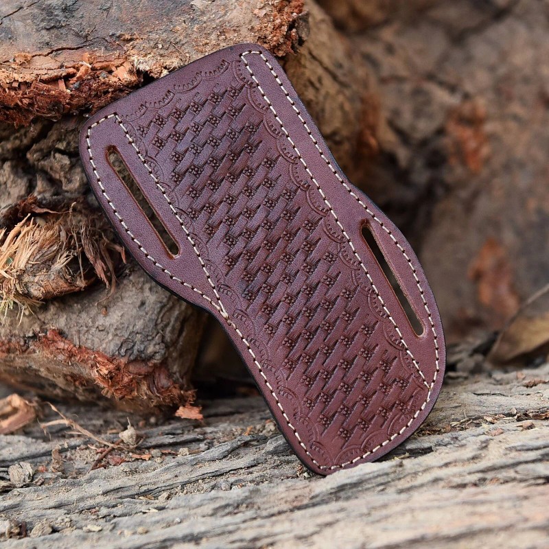 SHEATH Handcrafted Genuine Leather Fixed Blade LeatherMan Buck 112 Sheath