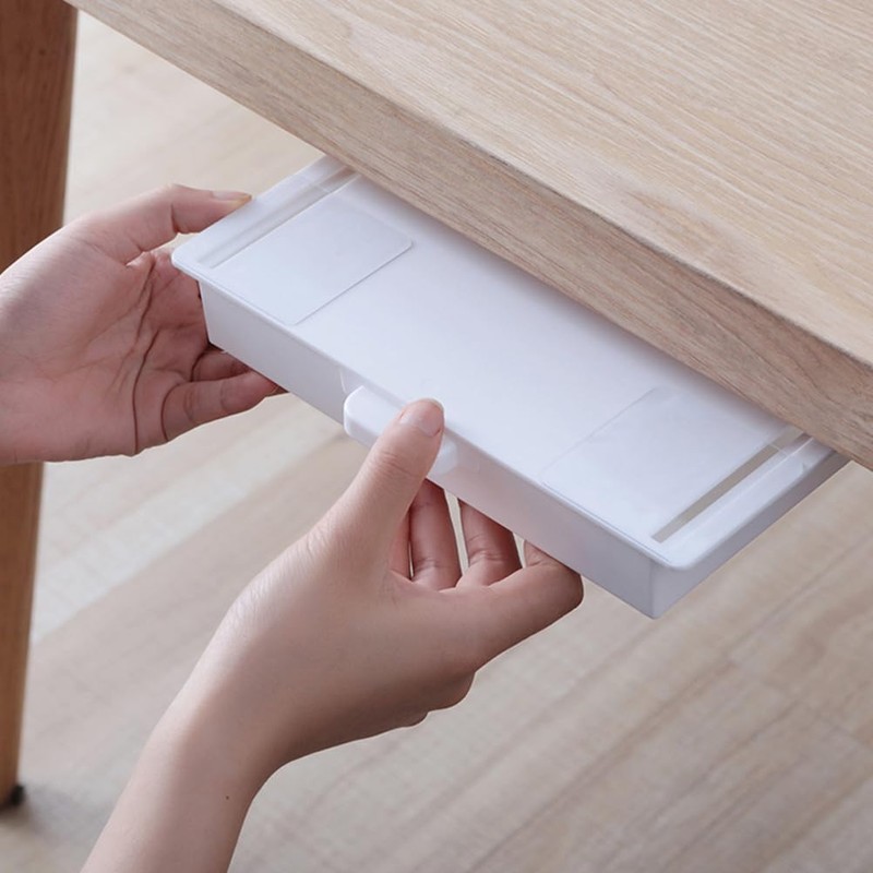 MAGICLULU 3pcs paste drawer Under Desk Out Drawer under table
