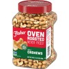 FISHER Snack Oven Roasted Never Fried Whole Cashews, 24 Oz,