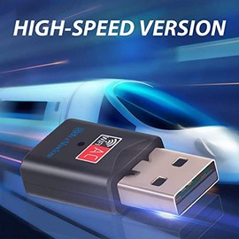 Blueshadow - Adaptador USB WiFi – Dual Band 2.4G/5G Mini Wi-fi AC Tarjeta de Red inalámbrica Dongle con Antena de Alta Ganancia para computadora de computadora, portátil, PC Compatible con Windows XP