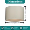 Giggi GIGGI Fabric Lamp Shades, 14" Beige Light Shade Ceiling