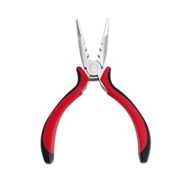 Qancekoo Mini Hair Extension Pliers 3-Hole I-tip Hair Pliers for Micro Nano Hair Extensions Opener and Removal Tool (Black-red)