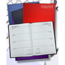 2025-2026 A5 Week TO View Mid Year Academic Diary Student Teacher Planner (Bluee)