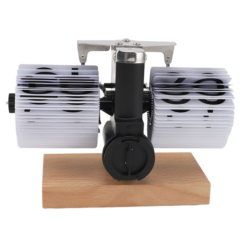 Retro Digital Flip Down Clock Flip Desk Clock Mechanical Battery