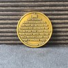Military Prayer Challenge Coin - 'Be Strong and Courageous' Medallion